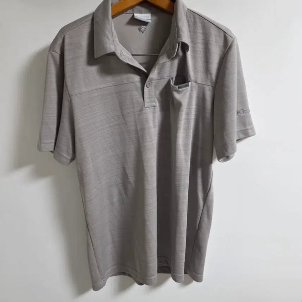 [BUNJANG] Columbia Men's Functional Short Sleeve Polo Shirt - Gray XL / 컬럼비아 남성 기능성 반팔 카라티 그레이 105(XL) 정품
