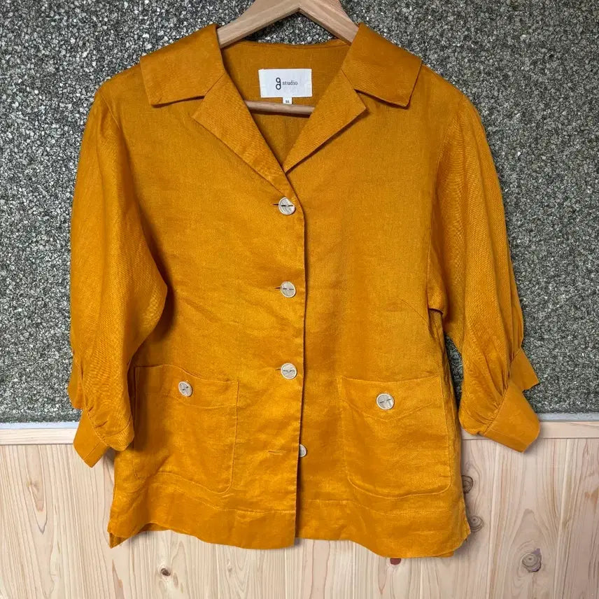 [BUNJANG] J Studio Linen Jacket Orange / (55-55반) 지 스튜디오 린넨 자켓 오렌지