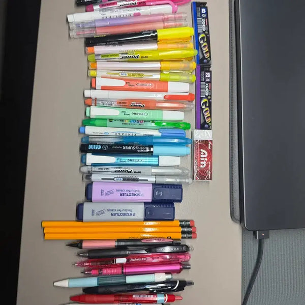 [BUNJANG] Stabilo Mildliner & Assorted Pens, Highlighters, and Pencils Set / 필기구 모음 샤프 형광펜 등 스타빌로 마일드라이너