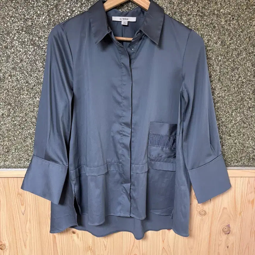 [BUNJANG] SJ Wani Grey Women's Shirt / (55-66) SJ wani 그레이 여성 셔츠
