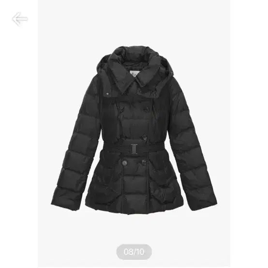 [BUNJANG] It Michaa Fox Fur Hood Double Button Goose Down Black 55 / 잇미샤 폭스후드 더블버튼 구스다운 블랙 55