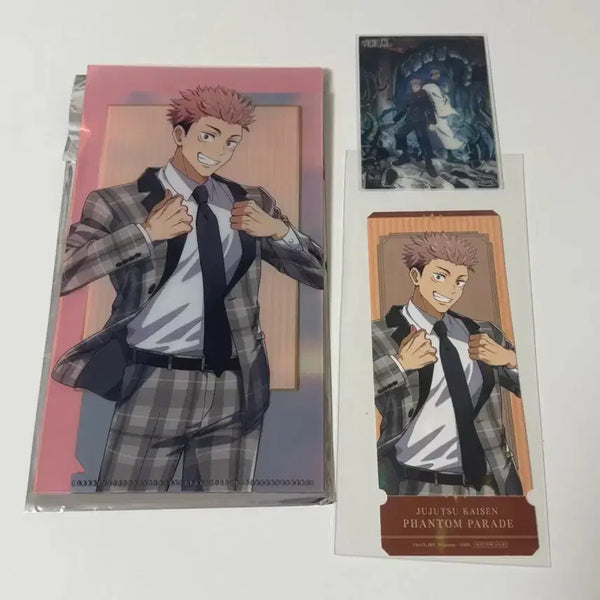 [BUNJANG] Jujutsu Kaisen Phantom Parade Yuji Ticket Holder File & Hologram Ticket Bonus Bundle Set / 주술회전 팬텀퍼레이드 판파레 유지 티켓홀더 파일 티켓특전 일괄