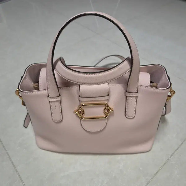 [BUNJANG] Lovecat Pink Tote Bag Shoulder Bag / 러브캣 핑크 토트백 숄더백