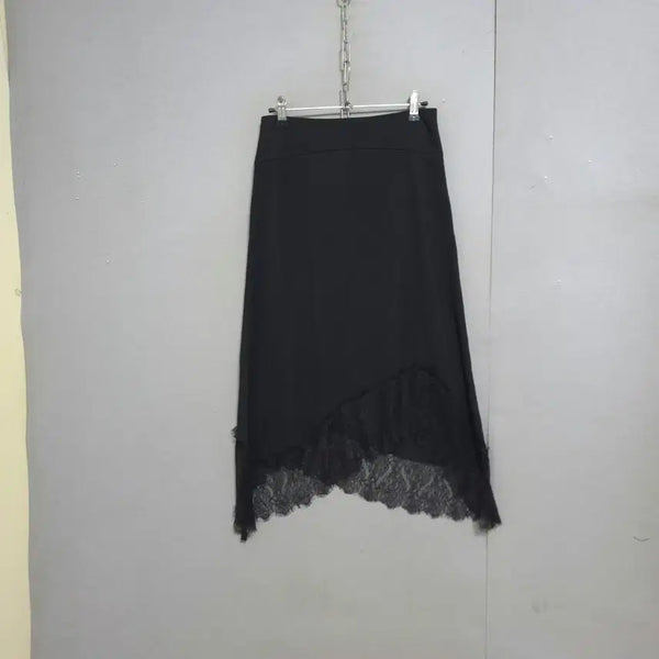 [BUNJANG] VOV Black Lace Skirt Size 55 / vov 블랙 레이스 스커트 55 n7300