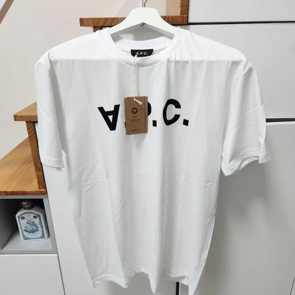 [BUNJANG] A.P.C. VPC Logo Cotton T-Shirt - White/Dark Navy (Size S) / [미착용&새제품/반택무료] 아페쎄 VPC 화이트/다크네이비 반팔 S 스몰