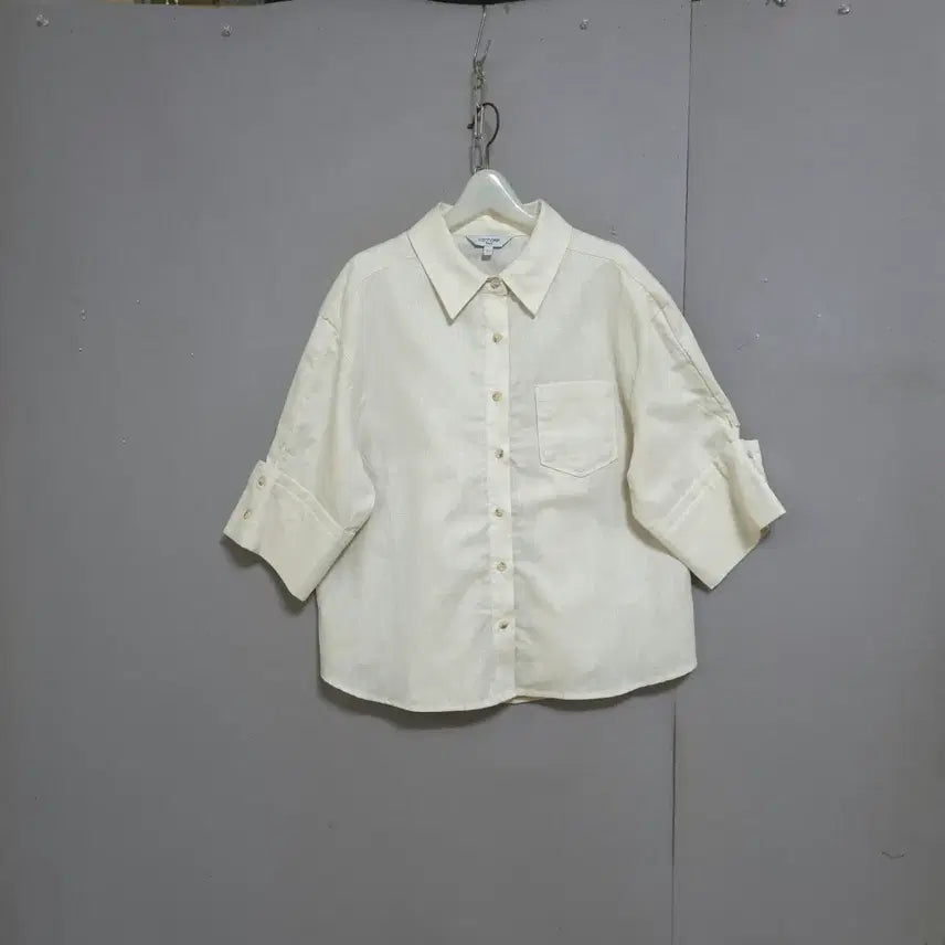 [BUNJANG] Cacharel Linen Blouse Size 77 / 까샤렐 린넨 블라우스 77  n7305