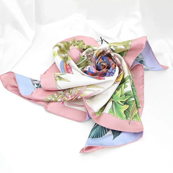 [BUNJANG] Ferragamo Studio Print 90 Silk Scarf / 페라가모 100%실크 스튜디오 프린트 90스카프