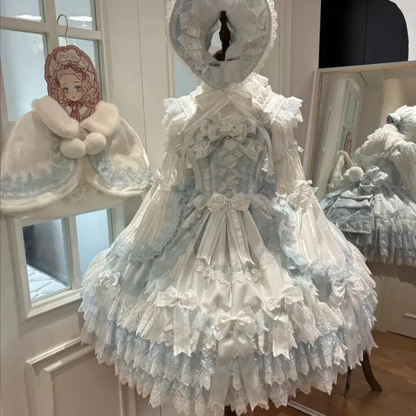 [BUNJANG] Lolita Sky Blue JSK / 로리타 중브 하늘색 JSK