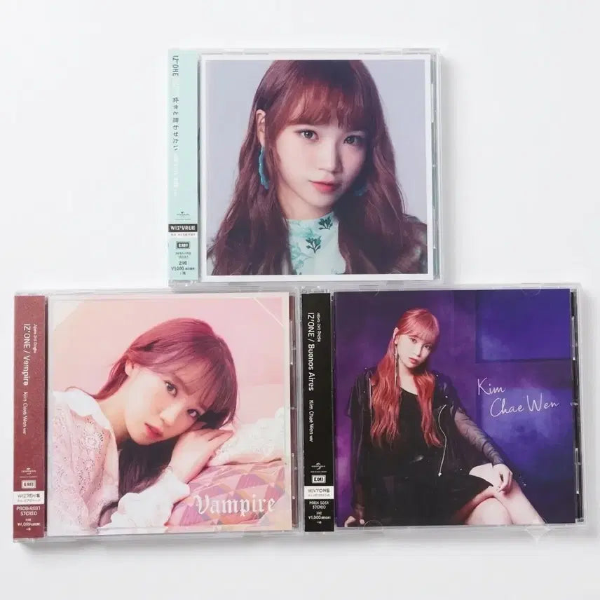 [BUNJANG] IZ*ONE Chaewon Japanese Album 3-Set (Vampire, Buenos Aires, Suki to Iwa Setai) / IZ*ONE  채원 일본 앨범 3종 세트