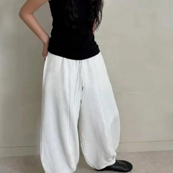 [BUNJANG] Oursoonhwan Corduroy Pi Pants White / [oursoonhwan] corduroy pi pants (white)