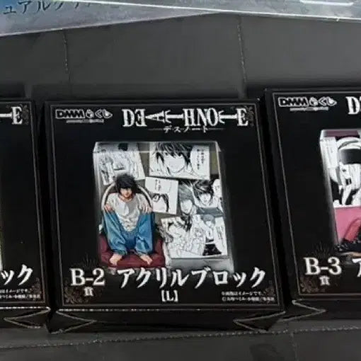 [BUNJANG] Death Note DMMKuji Acrylic Block B-1, B-2, B-3 Bundle Set / 데스노트 DMM쿠지 B상 아크릴 블록 B-1 B-2 B-3 일괄