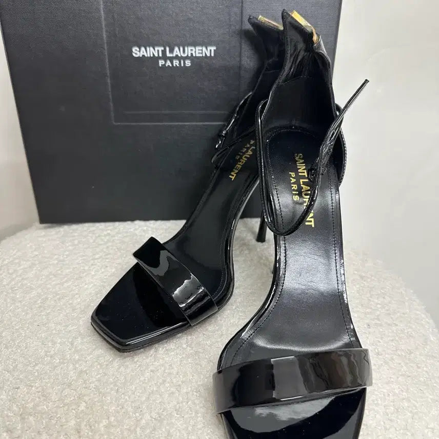 [BUNJANG] Saint Laurent Jane Open Toe Heels (Size 37) / 생로랑 카프스킨 제인 오픈토 37
