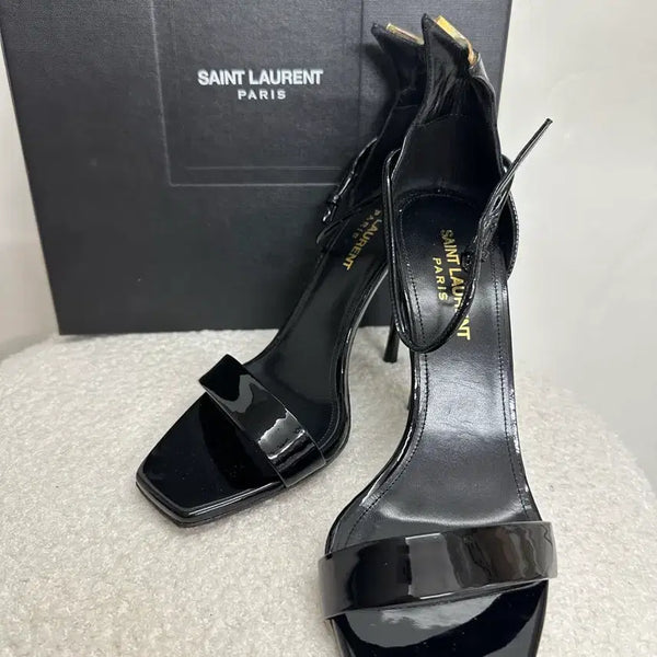 [BUNJANG] Saint Laurent Jane Open Toe Heels (Size 37) / 생로랑 카프스킨 제인 오픈토 37