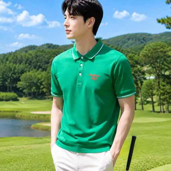 [BUNJANG] Malbon Golf Men's Bucket Point Polo T-Shirt XL / [정품]말본 골프 남성 백 버킷 포인트 폴로 티셔츠 XL