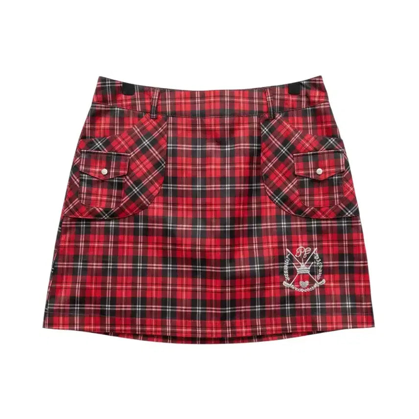 [BUNJANG] PARMIC Check Golf Skirt Women's Size M / 여성M/ PARMIC 체크 골프 스커트