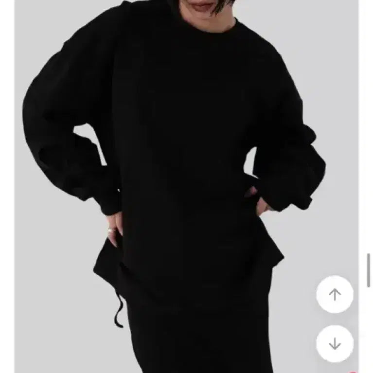 [BUNJANG] Ably Autumn Sweatshirt Black / 택포) 에이블리 어텀 맨투맨 블랙