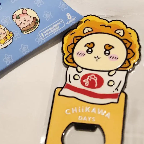 [BUNJANG] Chiikawa Taiwan Day's Popup Bottle Opener Magnet - Chee-pai Ver. / 대만 치이카와 데이즈팝업 병따개 마그넷 굿즈 시사 양도