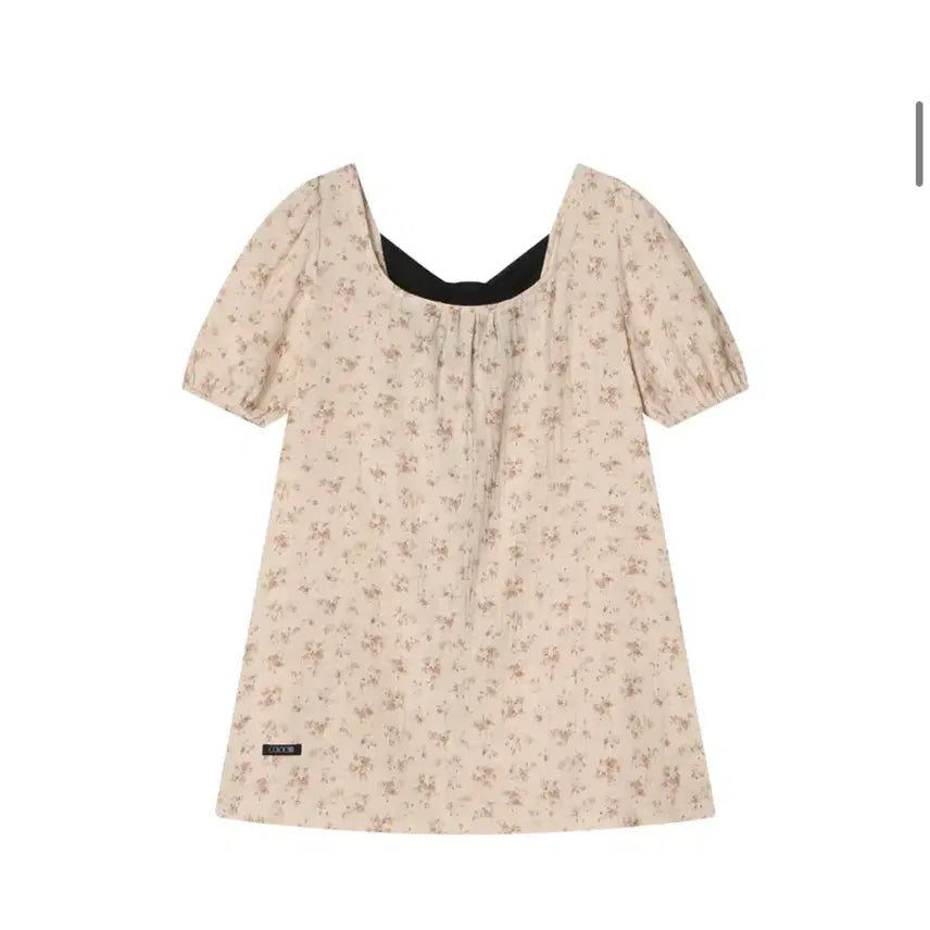 [BUNJANG] Colocynth Black Tie Blouse Vintage Floral / 콜로신스 블랙 타이 블라우스 빈티지 플라워