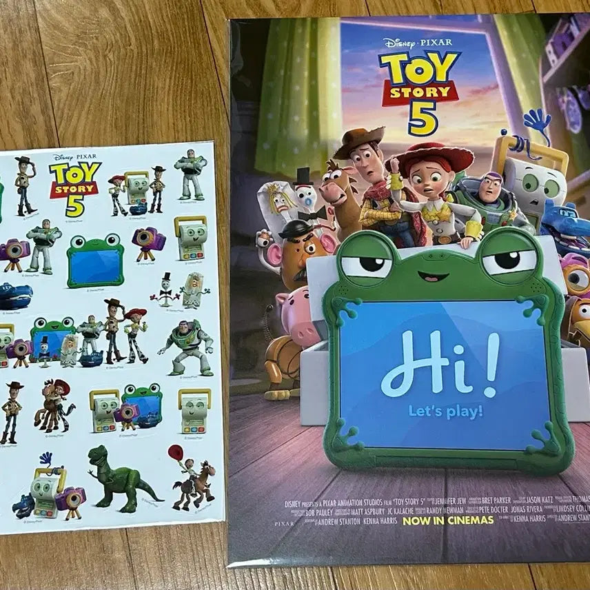 [BUNJANG] Toy Story 5 Original A3 Poster Set with Stickers / 토이스토리5 오리지널 A3 포스터 5종 스티커 토이스토리 특전