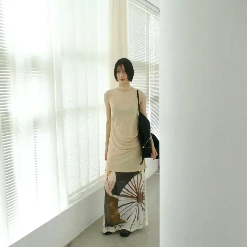 [BUNJANG] MUDIDI (MADE) Last Scene Drape Top - Butter Beige / 뮤로우 (MADE) LAST SCENE DRAPE TOP - BUTTER
