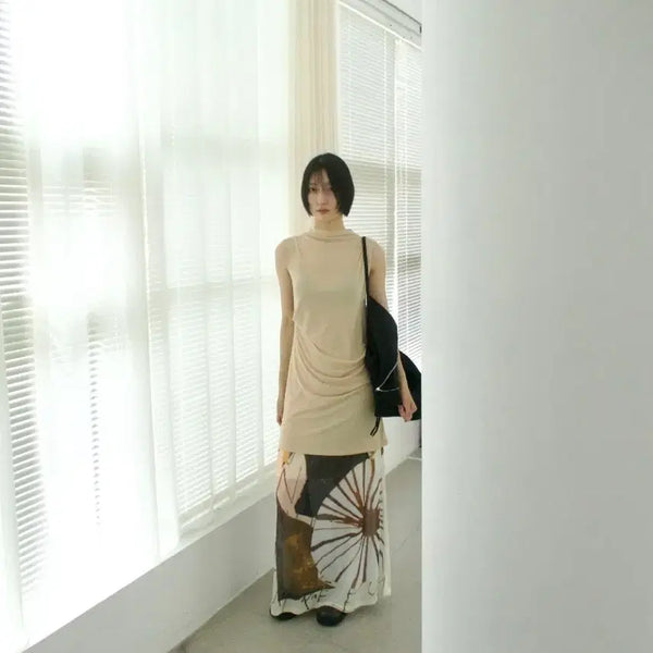 [BUNJANG] MUDIDI (MADE) Last Scene Drape Top - Butter Beige / 뮤로우 (MADE) LAST SCENE DRAPE TOP - BUTTER
