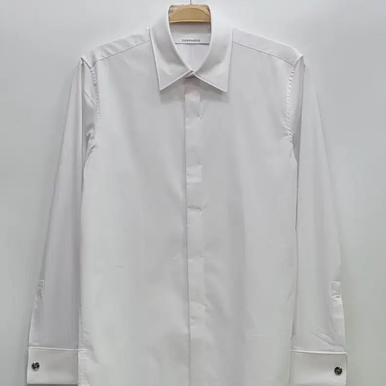 [BUNJANG] Ziozia 24SS French Cuffs Dress Shirt Men's 95 White / 지오송지오 24SS 프랜치 커프스 드레스 셔츠 / 남 95 화이트