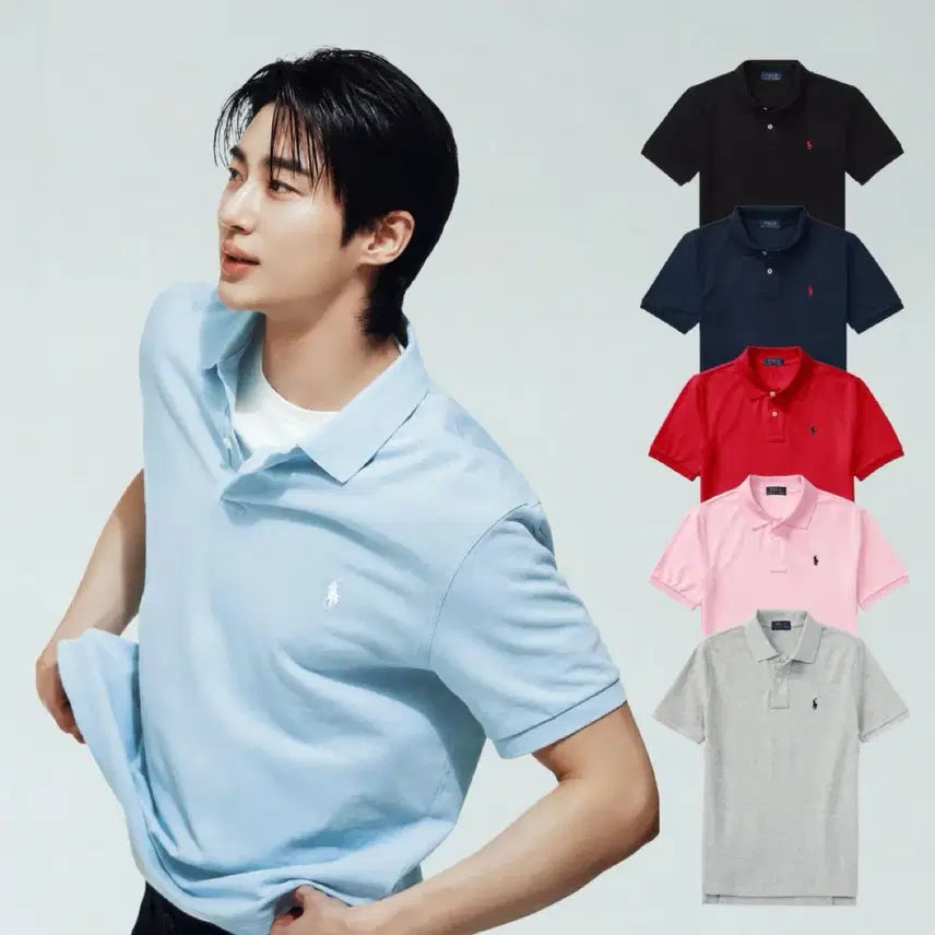[BUNJANG] Polo Ralph Lauren Men's and Women's Cotton Mesh Short Sleeve Polo Shirt with Small Pony Embroidery / 정품/새상품) 폴로 PK 반팔 카라티 남녀공용