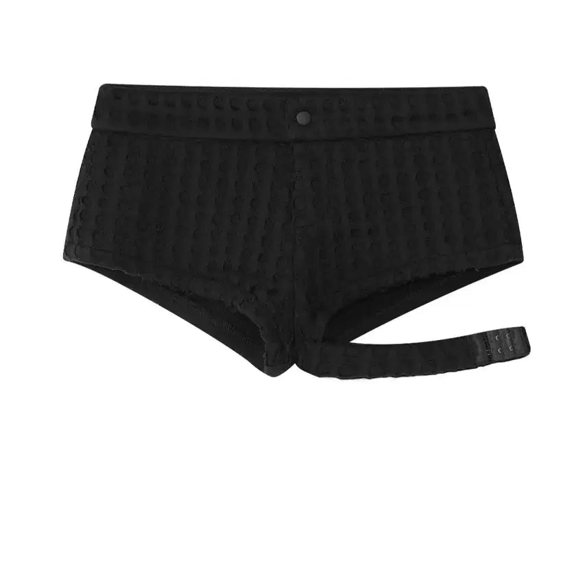[BUNJANG] bonnae Strap Micro Shorts Black / bonnae 본네 strap micro shorts black