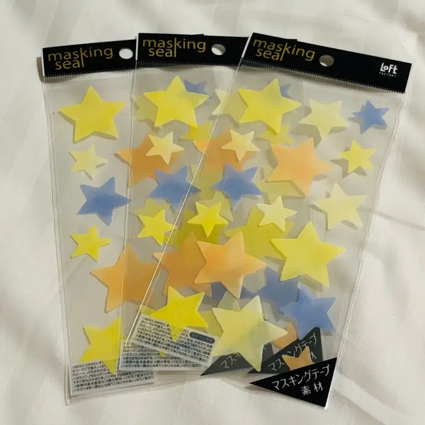 [BUNJANG] Mind Wave Star Seal Masking Tape (Loft Limited) / 마인드웨이브마스킹별씰3(로프트한정)