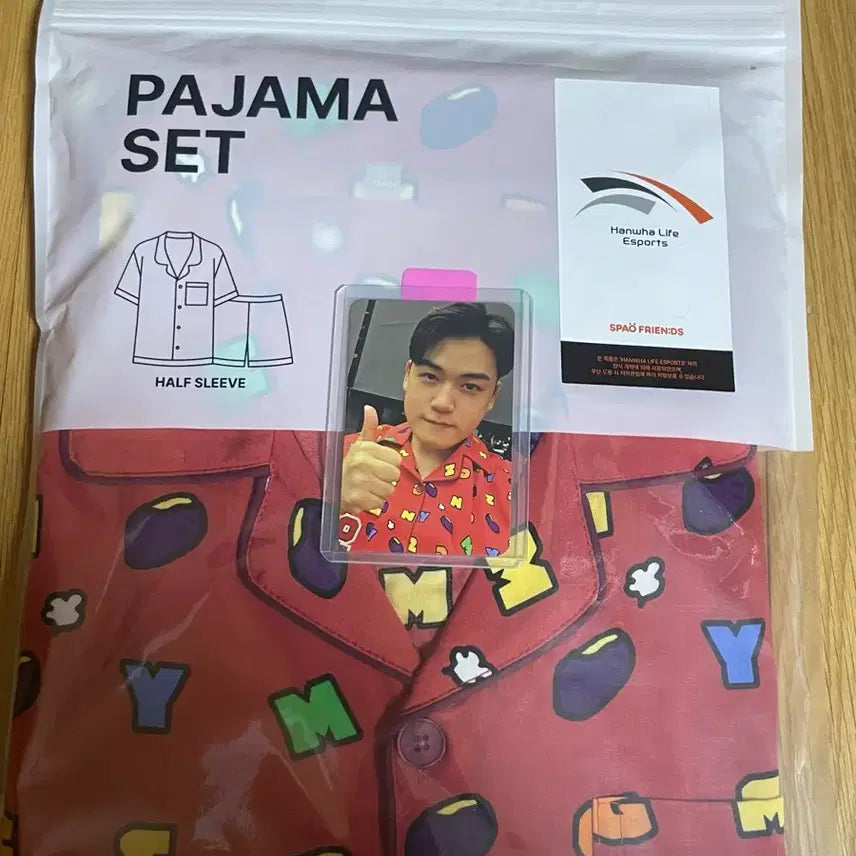 [BUNJANG] SPA O Hanwha Life Esports GumaYusi Pajamas L Size with Photocard / [포카포함] 스파오 한화생명 구마유시 파자마 L