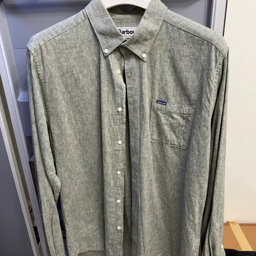 [BUNJANG] Barbour Linen Blend Shirt 00L / Barbour 린넨 혼방 셔츠 00L