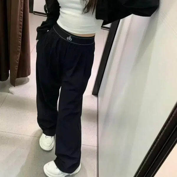 [BUNJANG] Alo Yoga Black Wide Leg Pants (Size S) / 알로 요가 블랙 와이드 팬츠 S
