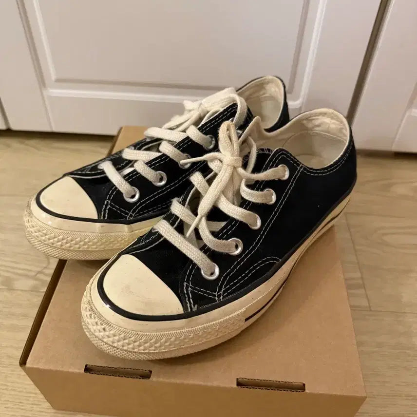 [BUNJANG] Converse Chuck Taylor All Star Low Black Shoes / 컨버스 척 로우 블랙 225-230