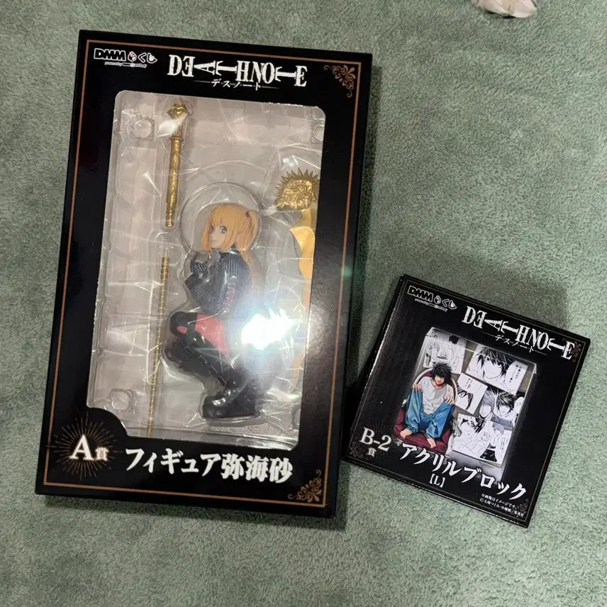 [BUNJANG] Death Note DMM Lottery A Prize Misa Figure & B Prize L Acrylic Set / 데스노트 DMM 쿠지 A상 미사 피규어, B상 엘 아크릴