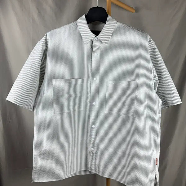 [BUNJANG] Beanpole 25SS Poly Oxford Loose Fit Short Sleeve Shirt L / L ) 25SS 빈폴 폴리 옥스퍼드 루즈핏 반소매 셔츠