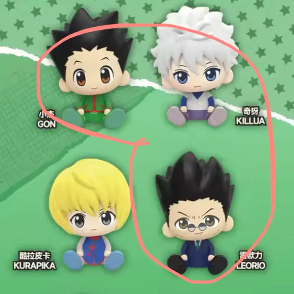 [BUNJANG] Hunter x Hunter Nulset Seated Figures - Gon, Killua, Leorio Bundle / 헌터x헌터 눌셋피규어 곤,키르아,레오리오