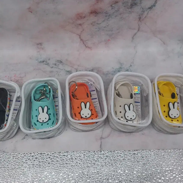[BUNJANG] Miffy Sandal Keychain Bundle Set 5 Colors / 일괄) 미피 샌들 키링 5종 색상