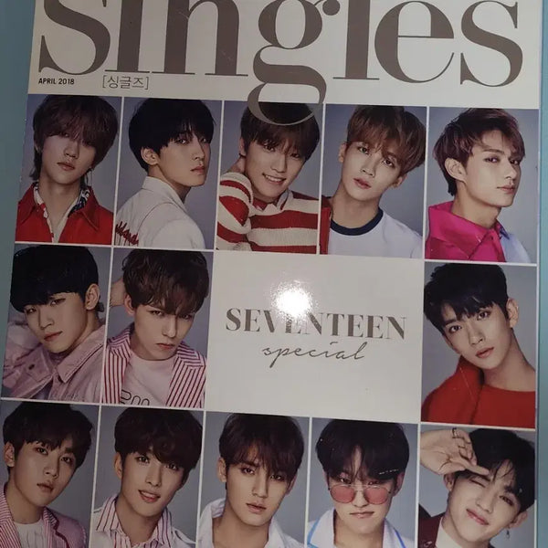 [BUNJANG] Seventeen 2018 April Singles Magazine / 2018 세븐틴 싱글즈 4월호