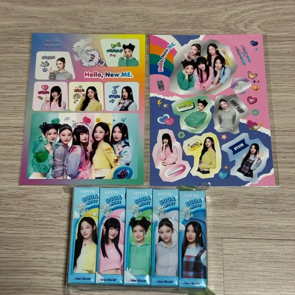 [BUNJANG] NewJeans 'Hype Boy' Lotte ITAMUGU Sealed Sticker Set / 뉴진스 껌 롯데 이타가무 미개봉 스티커 세트