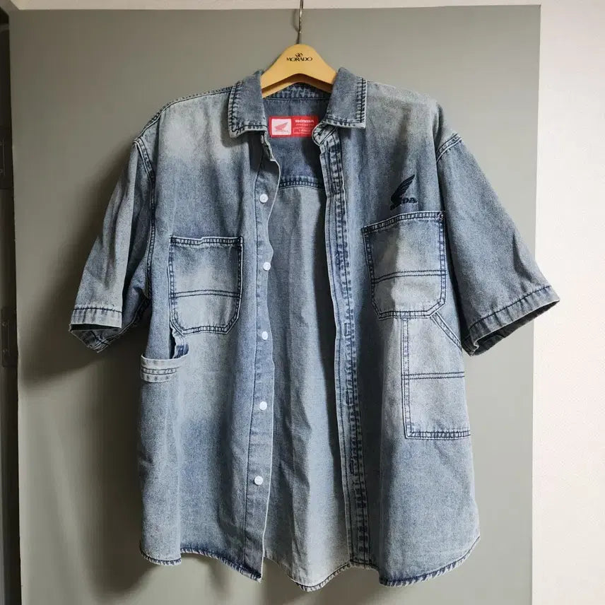 [BUNJANG] Honda Denim Shirt / 혼다 데님 셔츠