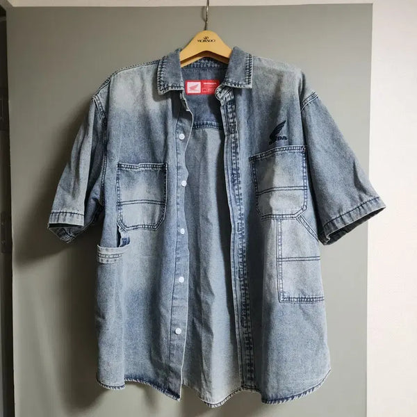 [BUNJANG] Honda Denim Shirt / 혼다 데님 셔츠