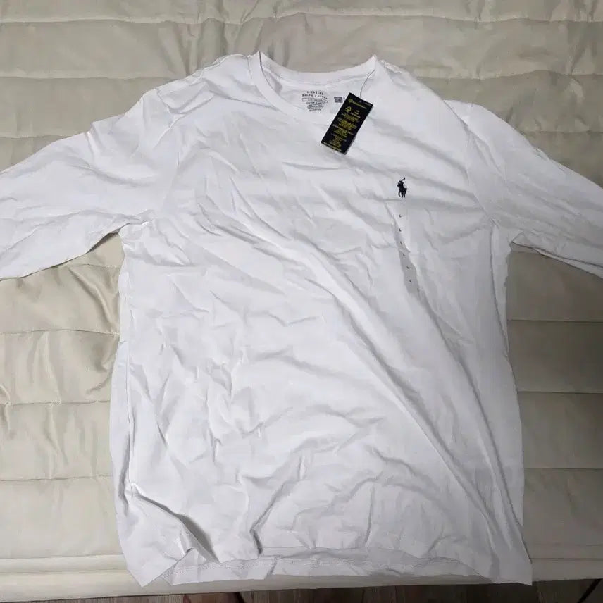 [BUNJANG] Polo Ralph Lauren Long Sleeve T-Shirt White L / 폴로 랄프로렌 긴팔티 화이트 L