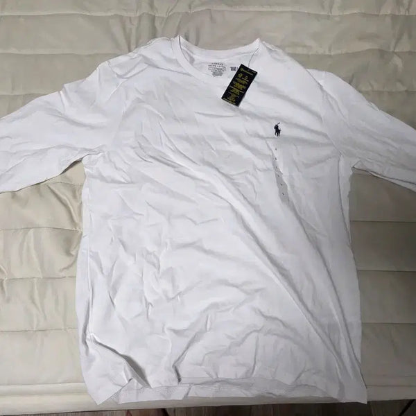 [BUNJANG] Polo Ralph Lauren Long Sleeve T-Shirt White L / 폴로 랄프로렌 긴팔티 화이트 L