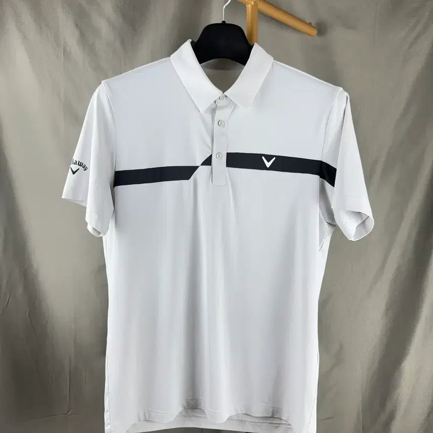 [BUNJANG] Callaway Mesh Color Block Short Sleeve Polo Shirt Size 100 / 100 ) 캘러웨이 메쉬 배색 카라 반팔 티셔츠