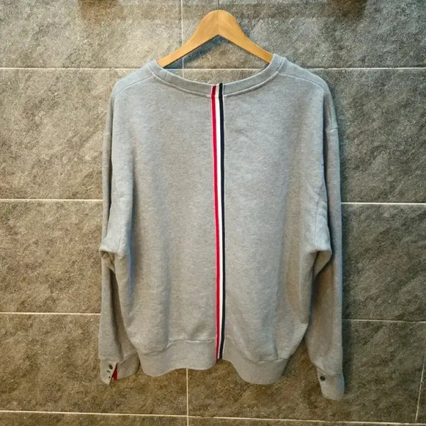 [BUNJANG] Thom Browne Back 3-Stripe Grey Sweatshirt / [5사이즈] 톰브라운 백삼선 그레이 맨투맨