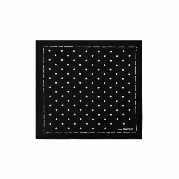 [BUNJANG] Jichoi Bandana Black Pale Blue (Star Pattern) / 지초이 반다나 24-004 BANDANA 블랙 페일블루 (별 패턴)