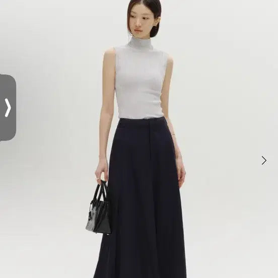 [BUNJANG] sie Vov Ribbed Sleeveless Silver Grey / 시에 sie 보브 리브드 슬리브리스 실버그레이