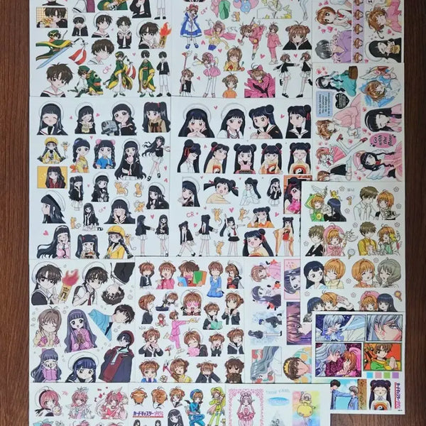 [BUNJANG] Cardcaptor Sakura Anime Stickers Die-cut Sticker Pack / 카드캡터체리 애니 인믹 카캡체 카캡사 인스 다꾸 스티커 띵 처분