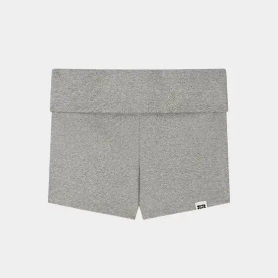 [BUNJANG] Kissing Micro Rib Shorts Gray / 키시닝 마이크로 립 쇼츠 그레이