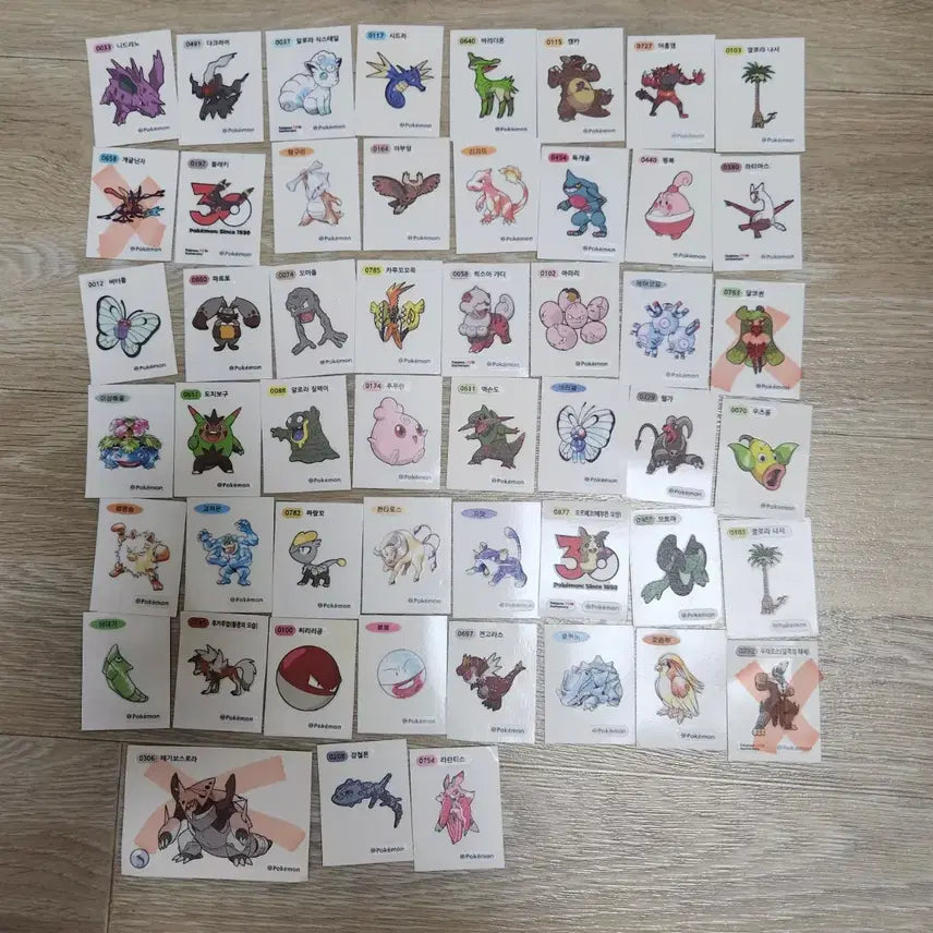 [BUNJANG] Pokemon 30th Anniversary Stickers / 포켓몬 띠부씰 30주년 판매 교환